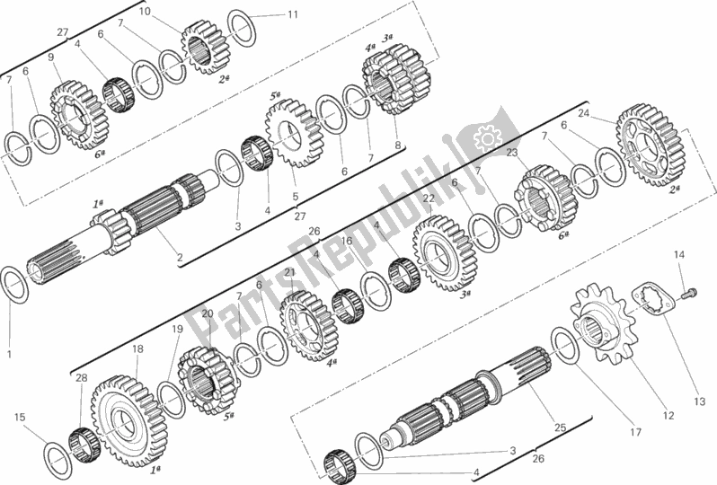 Tutte le parti per il Riduttore del Ducati Monster 696 ABS 2013
